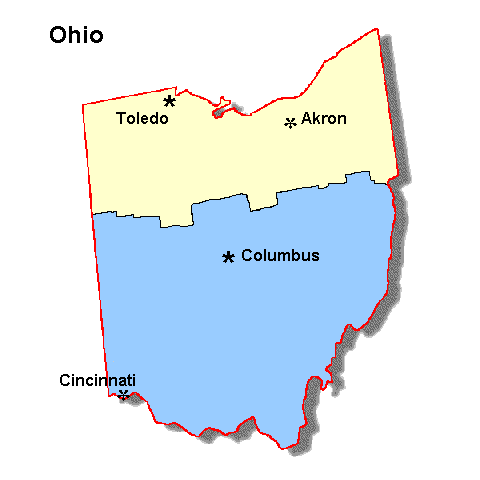 Ohio State Parks Map